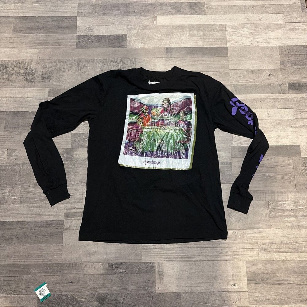 Vintage Goosebumps Shirt Youth M Skeleton Family Books 90s Boys